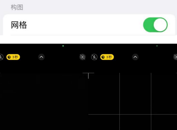 港南苹果手机维修网点分享iPhone如何开启九宫格构图功能